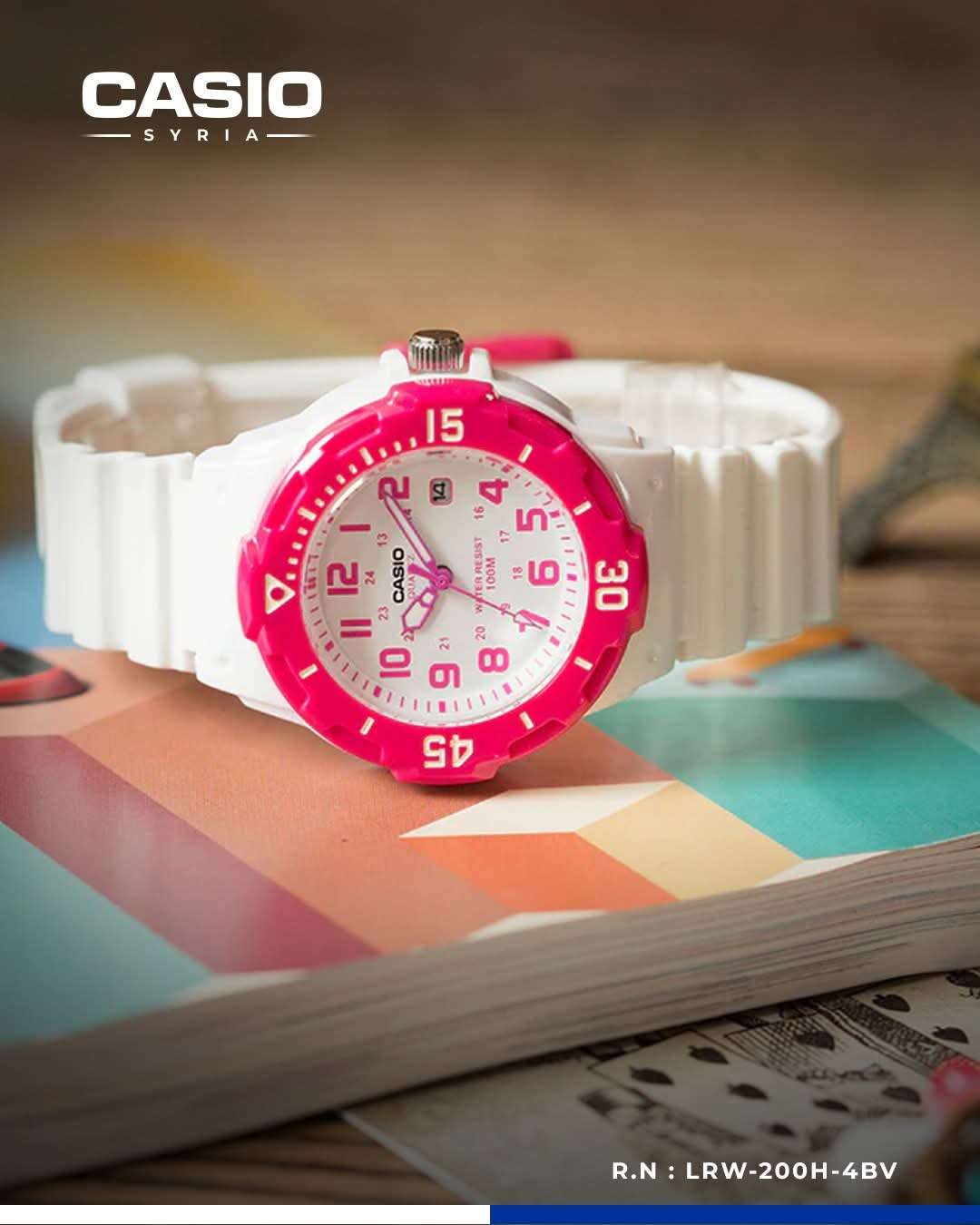 الساعة الأصلية رقم الموديل: Casio LRW-200H-4BV - اللاذقية