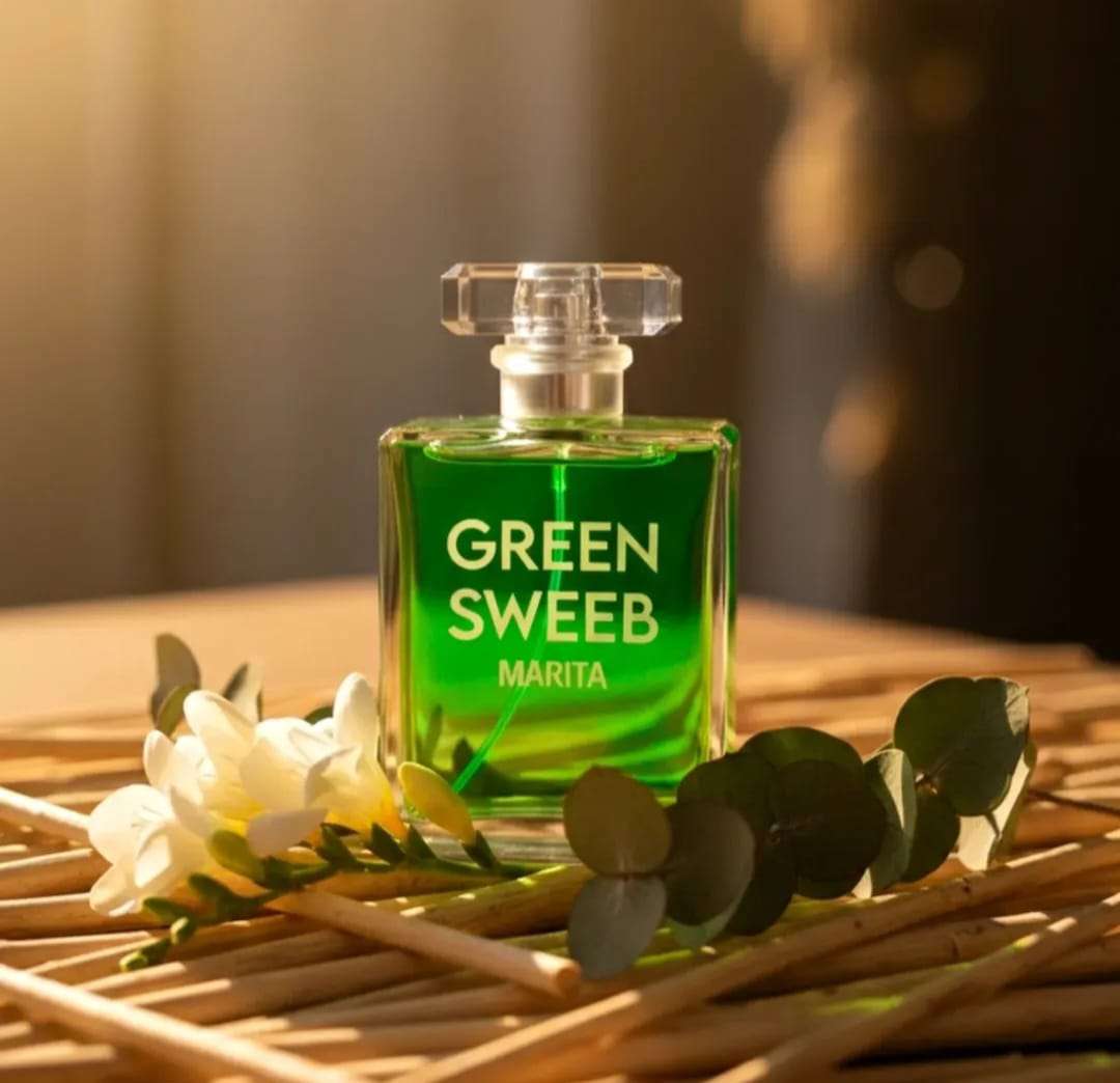 عطر Green Sweeb Marita النسائي برائحة منعشة وأنثوية ناعمة، يمنحكِ حضوراً جذاباً وثباتاً جيداً طوال اليوم - حلب
