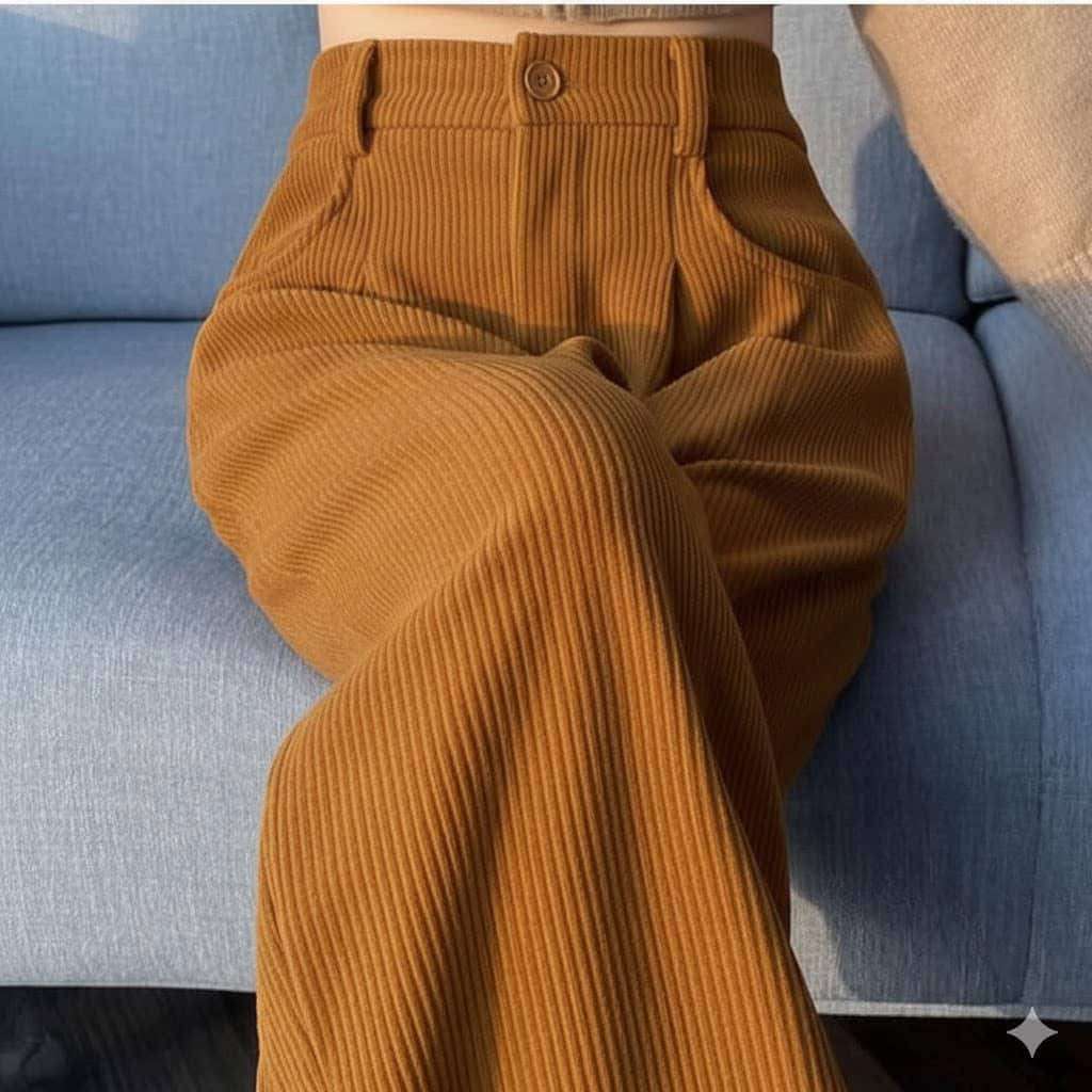 بنطلون مخمل نسائي - دمشق - صورة 2