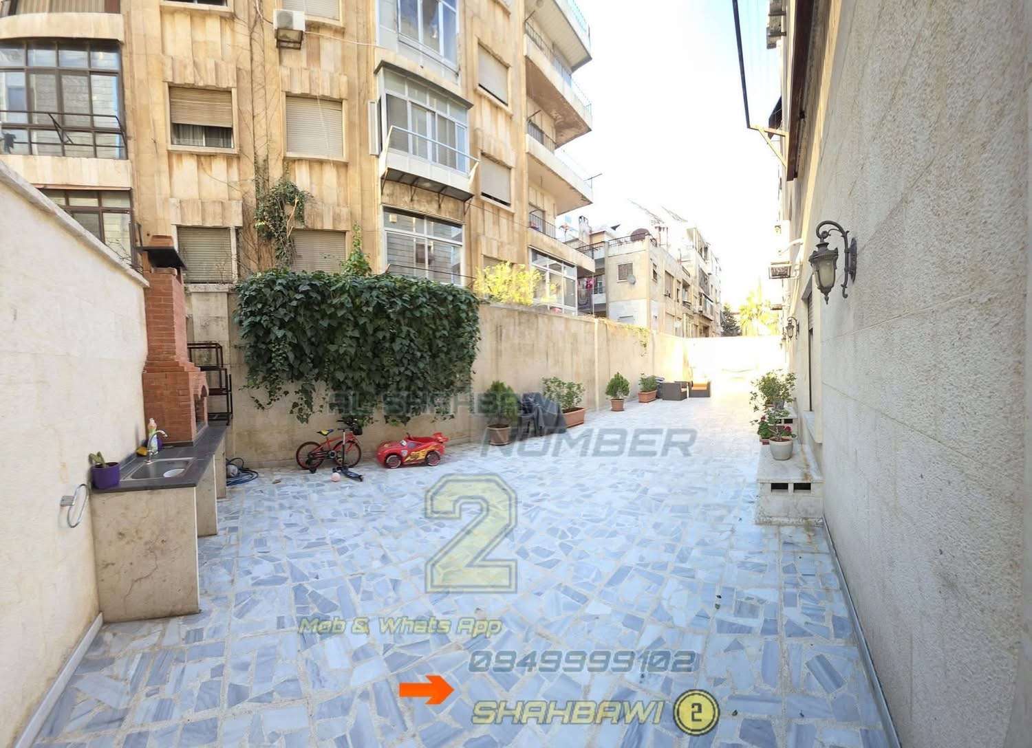 شقة ارضية بمساحة 225 م - حلب - صورة 6