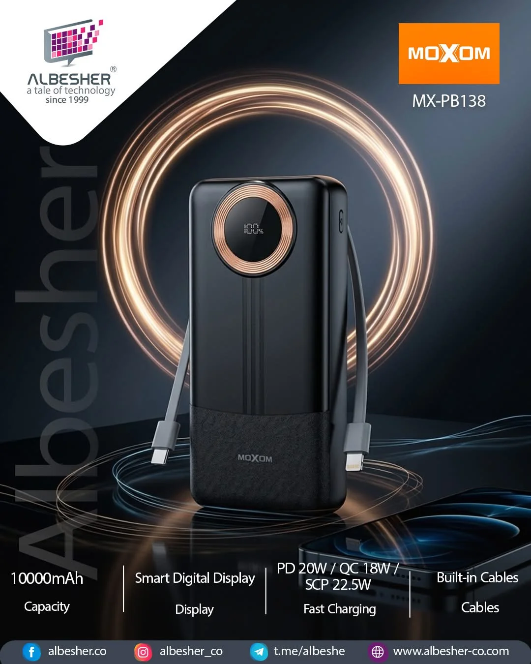 باور بانك من Moxom MX-PB138 - دمشق