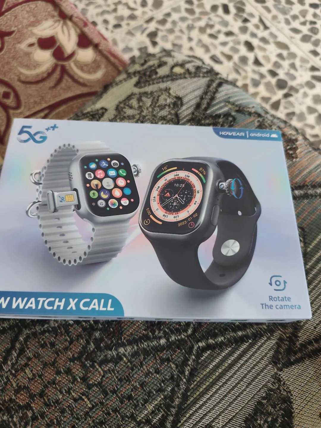 ساعة Watch X Call جديدة مستعملة لمدة ساعتين فقط معها حزام ثاني وكرتونتها موجودة ومعها تطبيق للربط مع الهاتف وكاتالوك - تفتناز