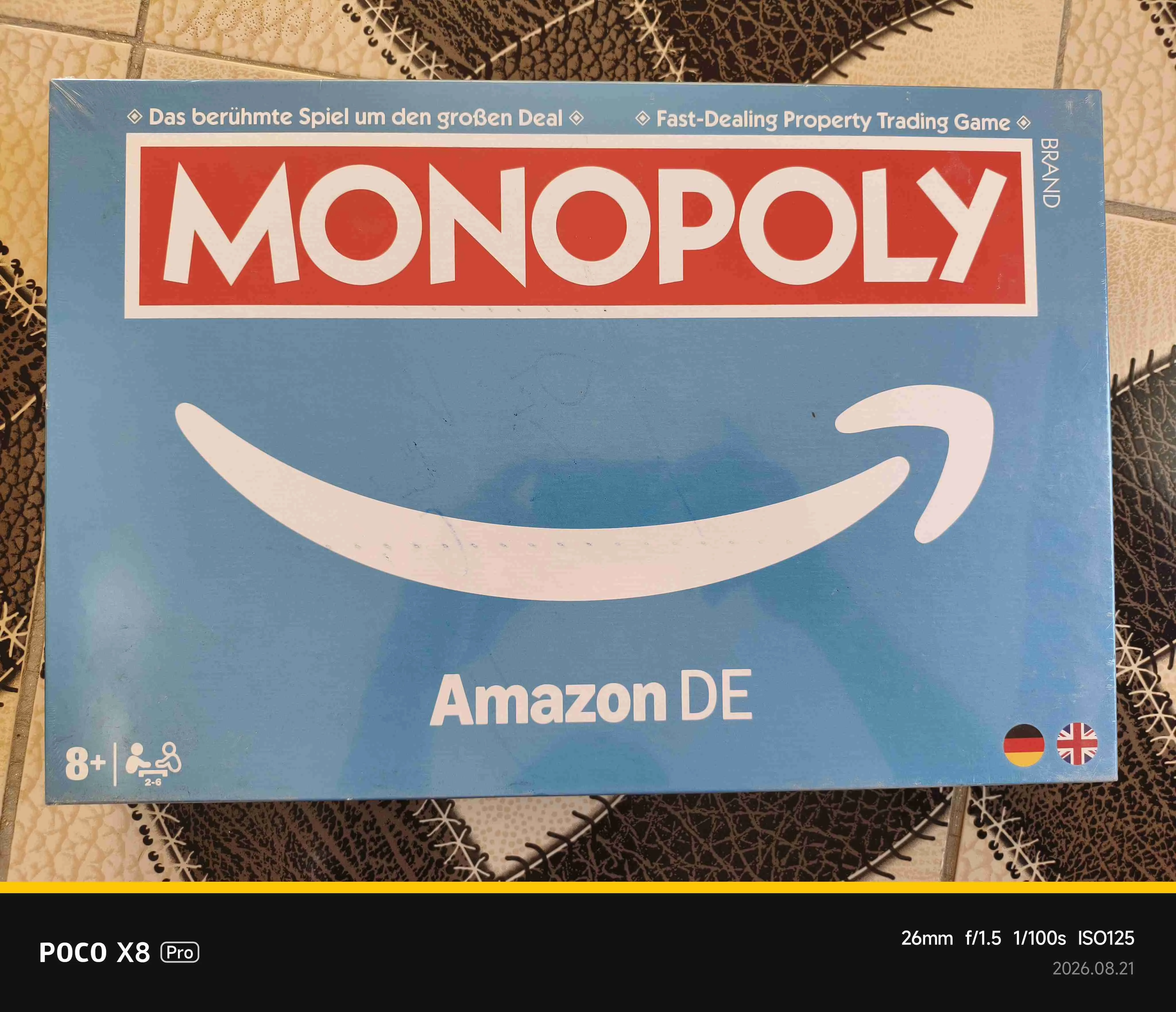 لعبة مونوبولي Amazon DE الخاصة، إصدار مميز مستوحى من عالم أمازون والخدمات اللوجستية، جديدة ومختومة - الأتارب
