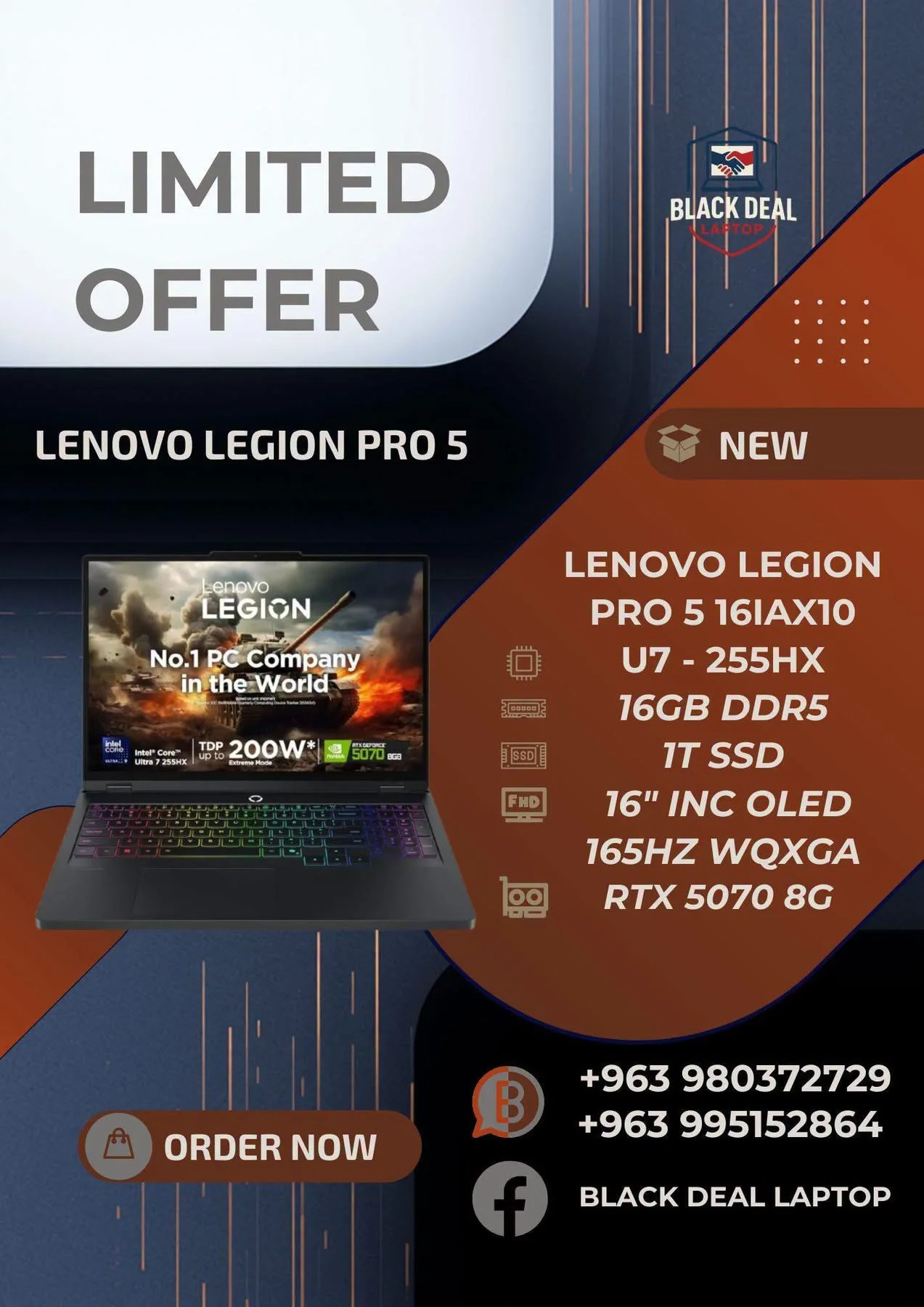 Lenovo Legion Pro 5 16IAX10 - دمشق