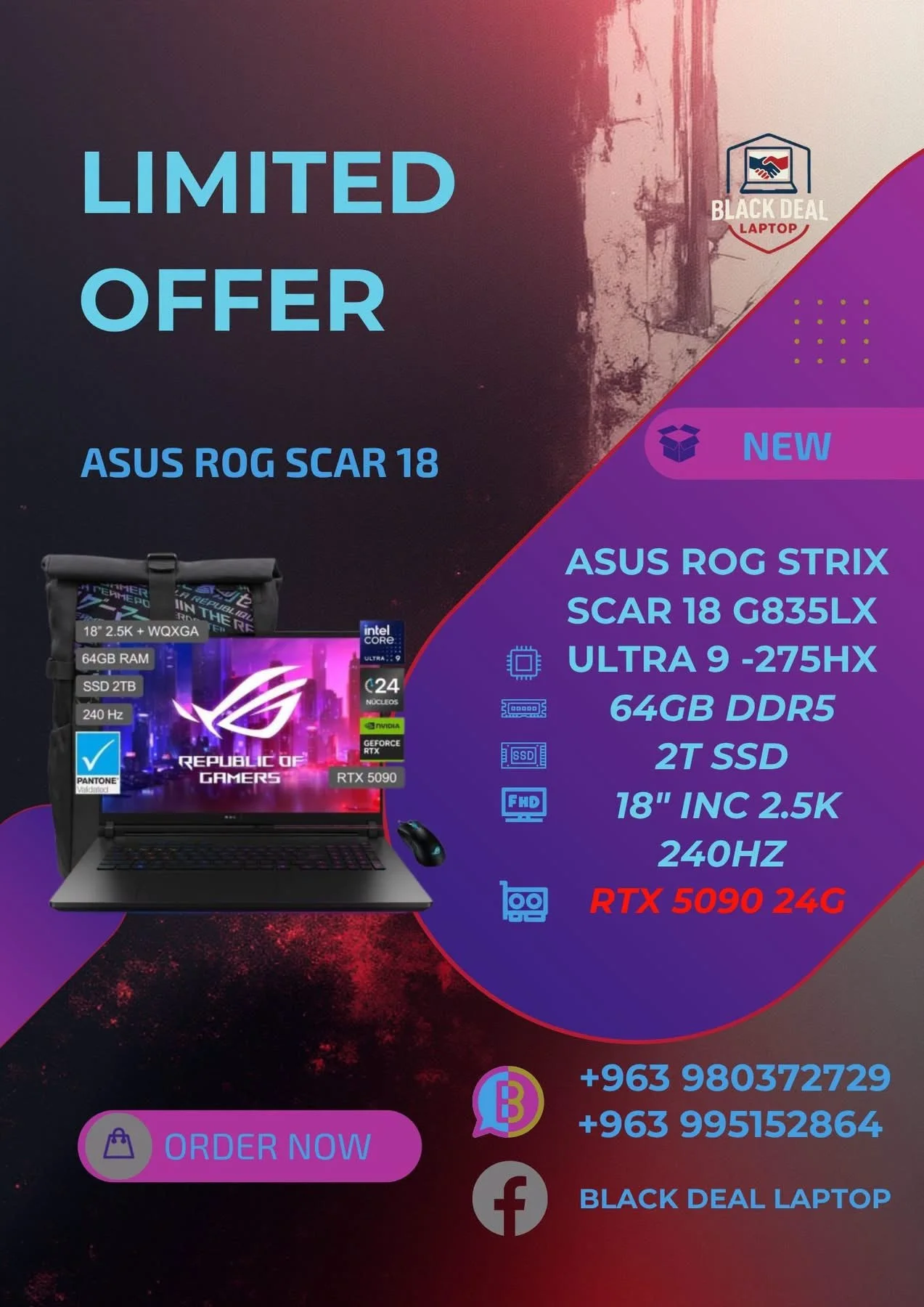 ASUS ROG Strix Scar 18 - دمشق