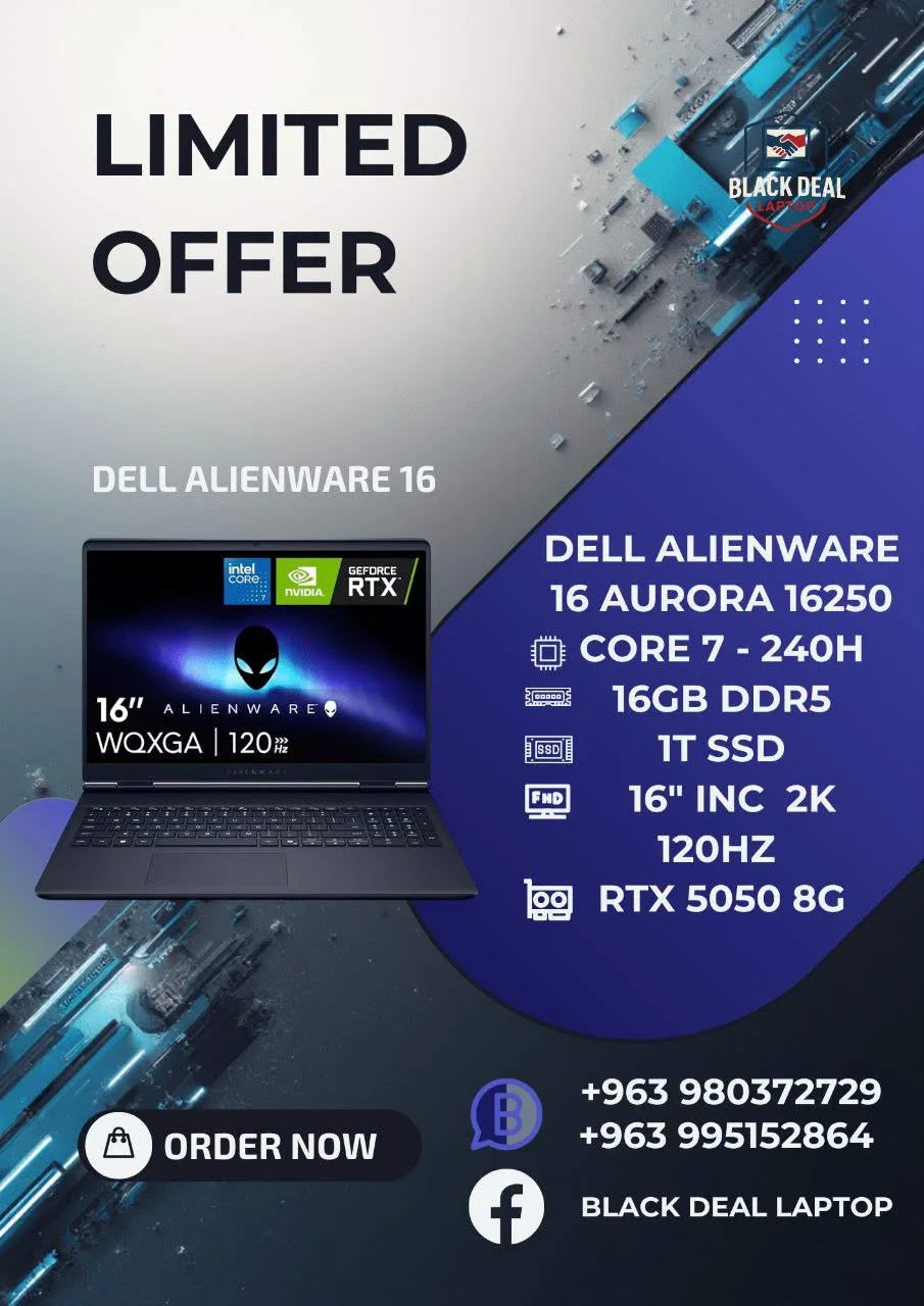 Dell Alienware 16 Aurora - دمشق