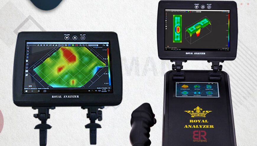 جهاز رويال انالايزر برو 6000 للكشف عن الذهب والكنوز الثمينة والفراغات